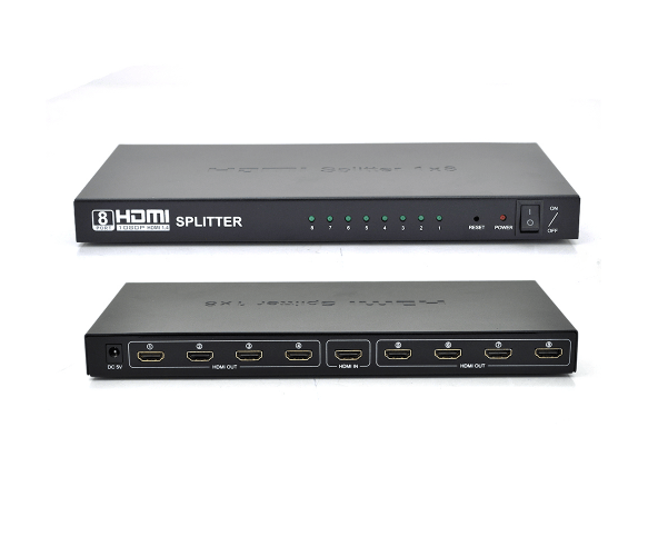 Розгалужувач HDMI на 8 портів; 1080р; активний
