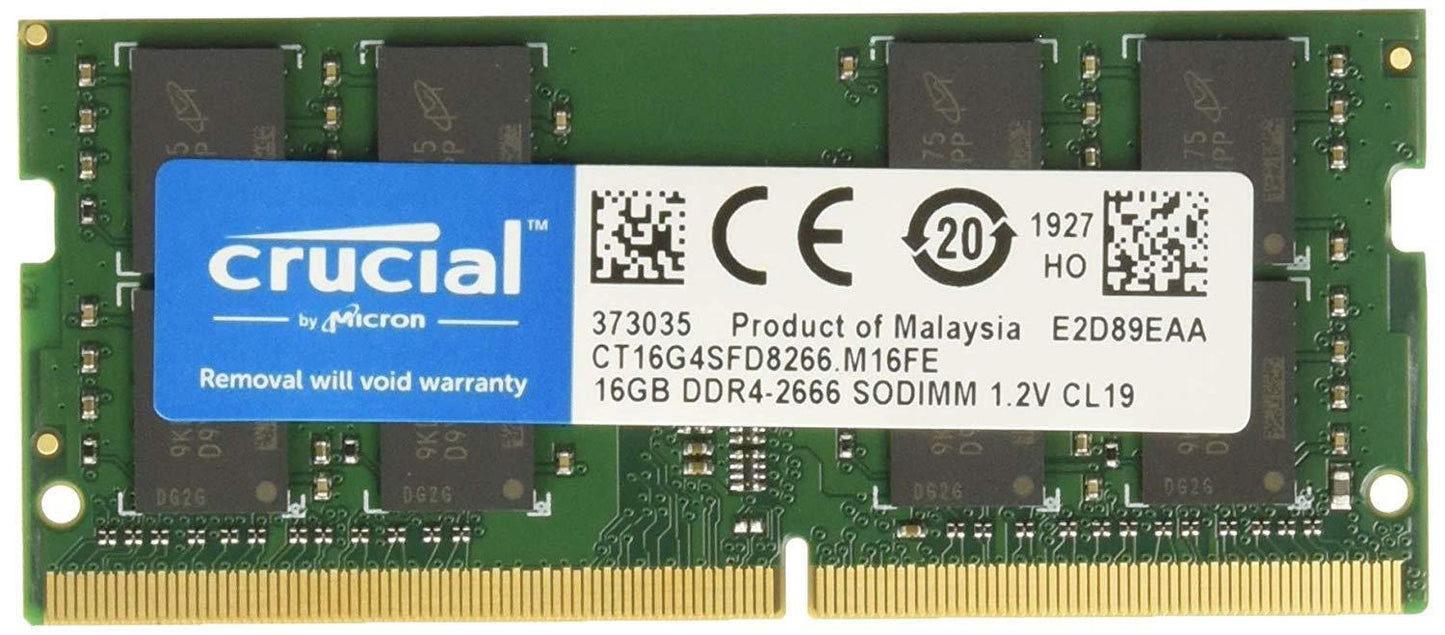 SO-DIMM 16GB DDR4 2666 MHz Crucial CT16G4SFD8266