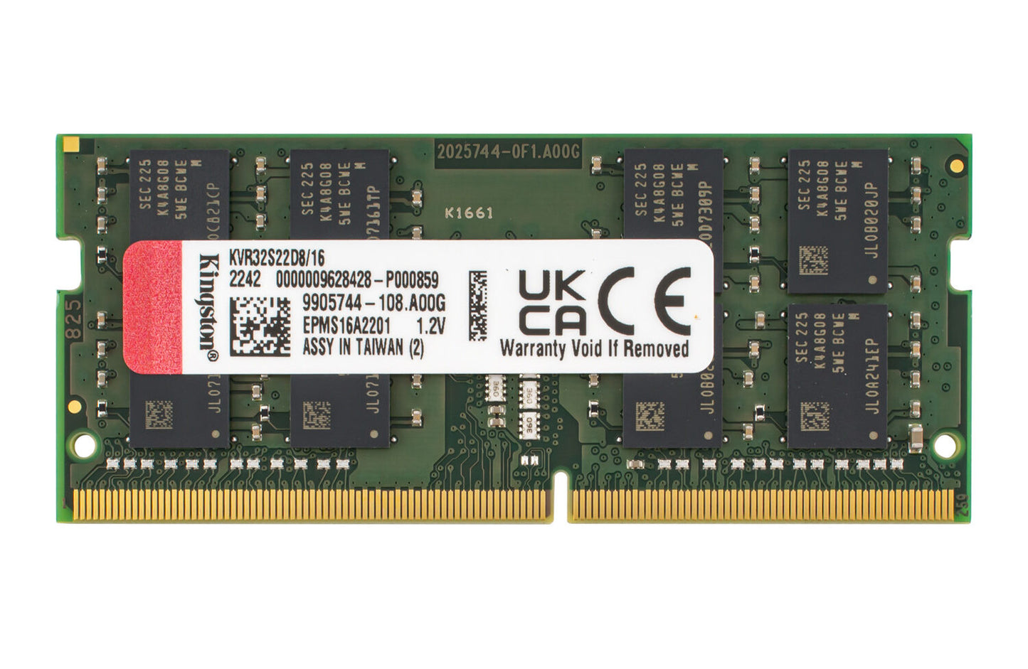 SODIMM 16Gb DDR4 3200MHz Kingston KVR32S22D8/16