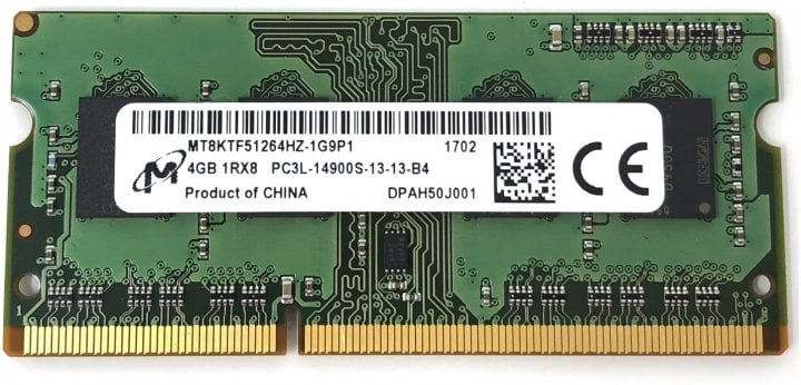 SODIMM 4Gb DDR3L 1866MHz Micron MT8KTF51264HZ-1G9P1