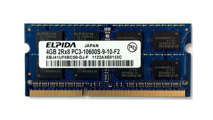 SODIMM 4Gb DDR3 1333MHz Elpida EBJ41UF8BDS0-DJ-F