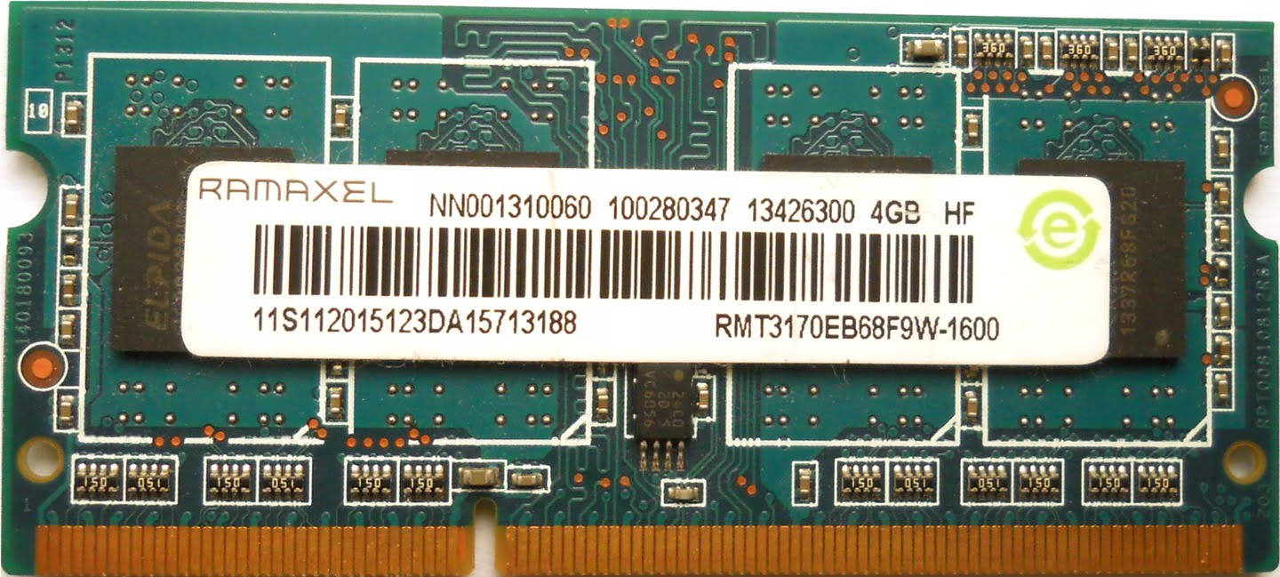 SODIMM 4Gb DDR3-1600 Ramaxel RMT3170EB68F9W-1600