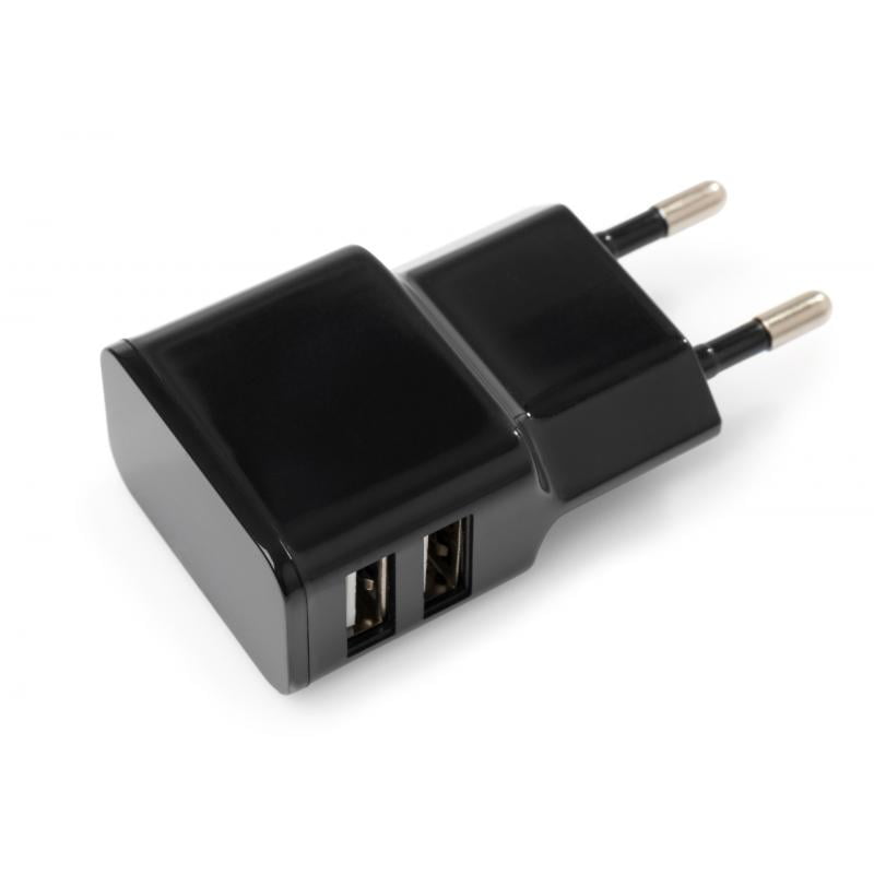 Зарядное устройство для Vinga 2 Port USB Wall Charger 2.1A (VCPWCH2USB2ABK)