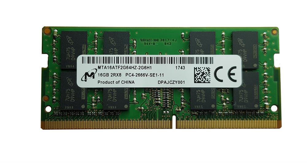 SODIMM 16Gb DDR4 2666MHz Micron MTA16ATF2G64HZ-2G6H1