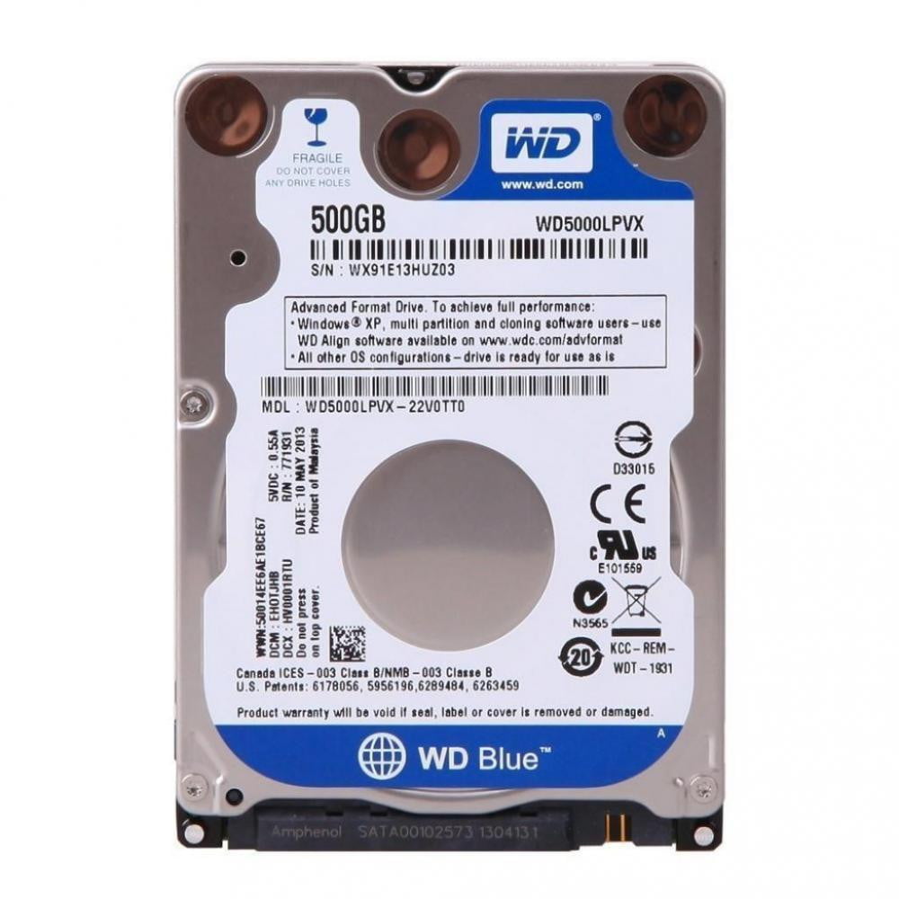 Жорсткий диск для ноутбука 2.5' 500GB WD (WD5000LPCX)