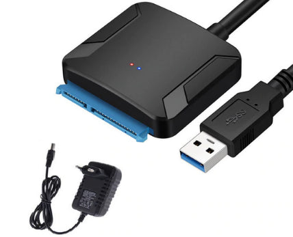 Переходник USB-SATA для жестких дисков 2.5" и 3.5" с блоком питания