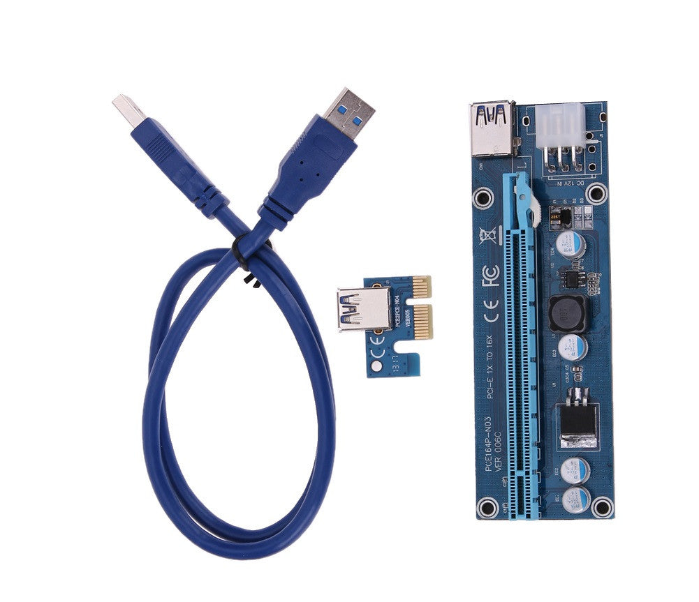 Райзер 6 pin v006C USB 3.0 PCI-E 1X - 16X Riser