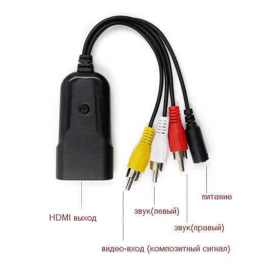 Кабель-конвертер AV RCA (тюльпан) в HDMI Wiistar