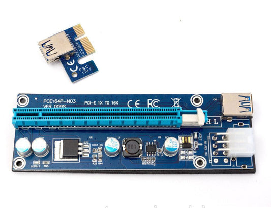 Райзер Ver. 009S PCI-E 1x до 16x з LED індикаторами