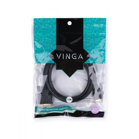 Кабель HDMI to DVI 24+1 3.0m Vinga (HDMIDVI01-3.0)