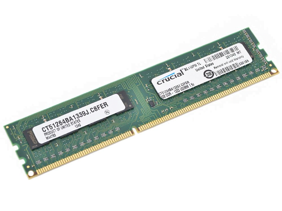 DIMM 4Gb DDR3-1333 Crucial CT51264BA1339