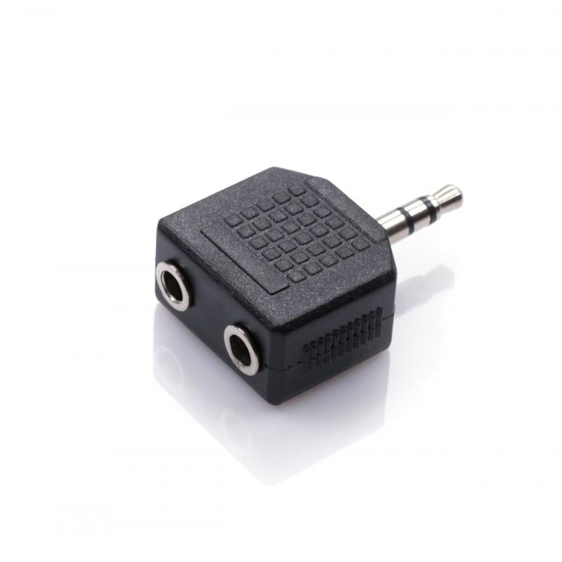 Перехідник Jack 3.5mm M to 2xJack 3.5mm F Vinga (3.5ST02)