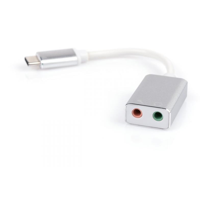 Переходник Type-C Male to Audio+mic cable 0.15m Vinga (USBCM3.5ST-01)