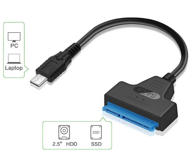 Адаптер Type-C на SATA для подключения HDD/SSD 2.5"