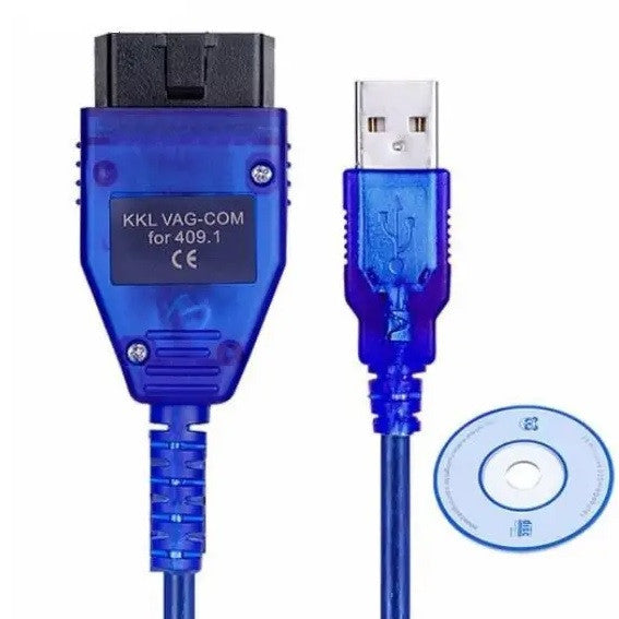 Диагностический сканер адаптер VAG-COM 409.1 USB OBD2 KKL K-Line