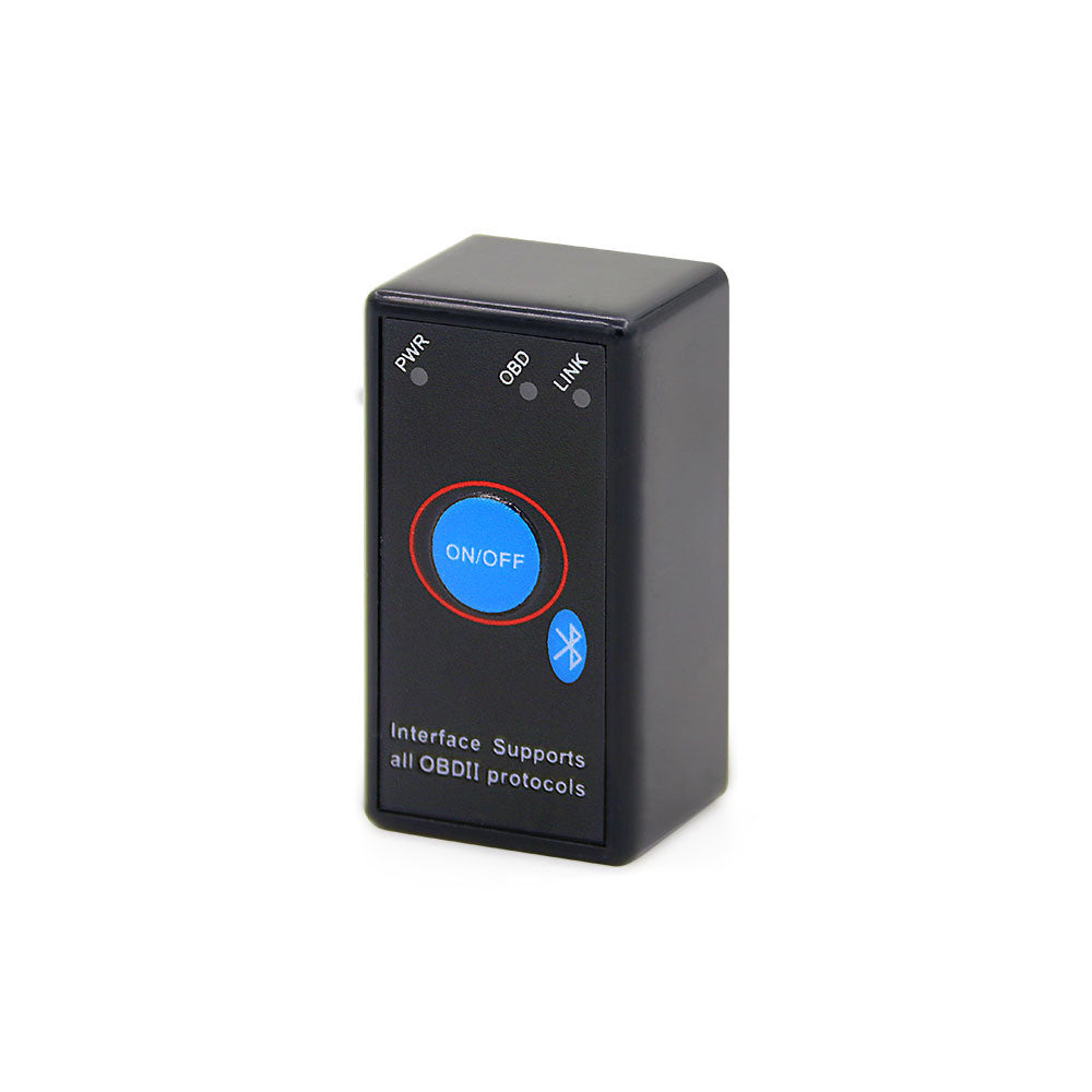 Автосканер ELM327 OBD2 Bluetooth v1.5 (1 плата, стандартна версія, кнопка вимкнення)