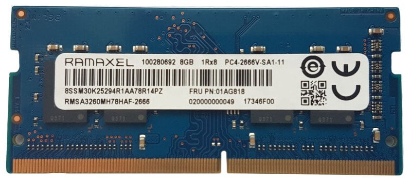 SODIMM 8Gb DDR4 2666mhz Pc4-21300 Ramaxel RMSA3260MB78HAF-2666