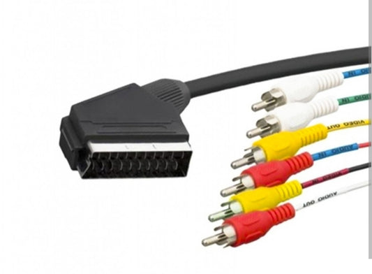 Переходник SCART 3 RCA S-VIDEO адаптер