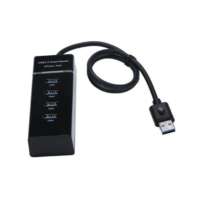 USB-хаб USB 3.0 на 4 порта с micro USB питанием