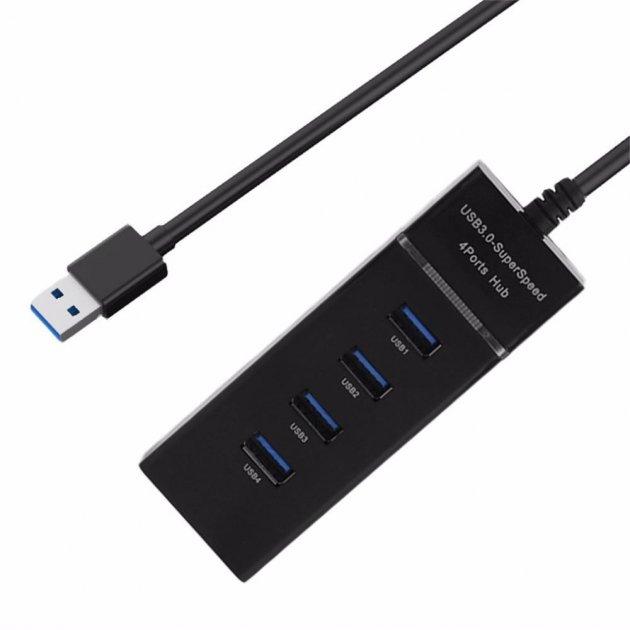 USB-хаб USB 3.0 на 4 порта с micro USB питанием
