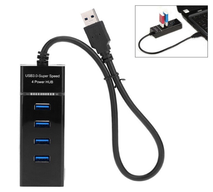 USB-хаб USB 3.0 на 4 порта с micro USB питанием