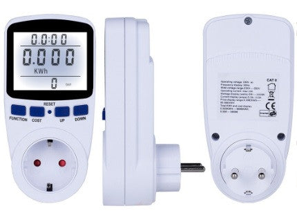Ваттметр 220V з підсвіткою