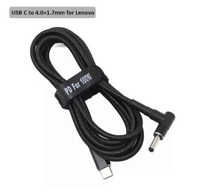 USB Type-C 100W кабель питания DC 4.0×1.7 для зарядки ноутбука