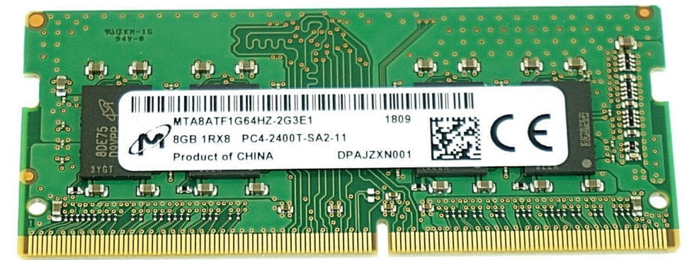 SODIMM 8Gb DDR4-2400 Micron MTA8ATF1G64HZ-2G3E1