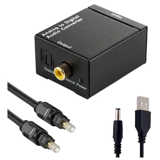 Переходник аудио-оптика на тюльпаны Toslink to RCA; с кабелем