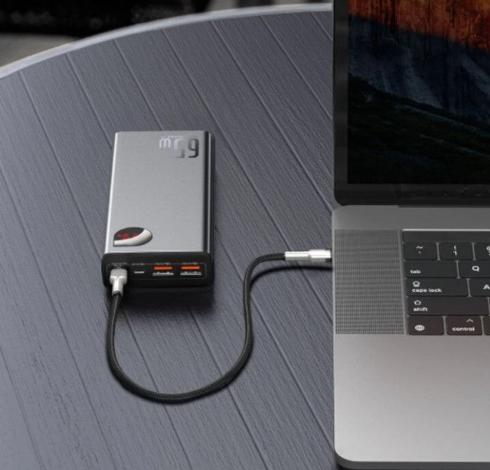 Портативный аккумулятор Baseus Adaman Metal 20000mAh PD/65W QC/3.0 USB Type-C