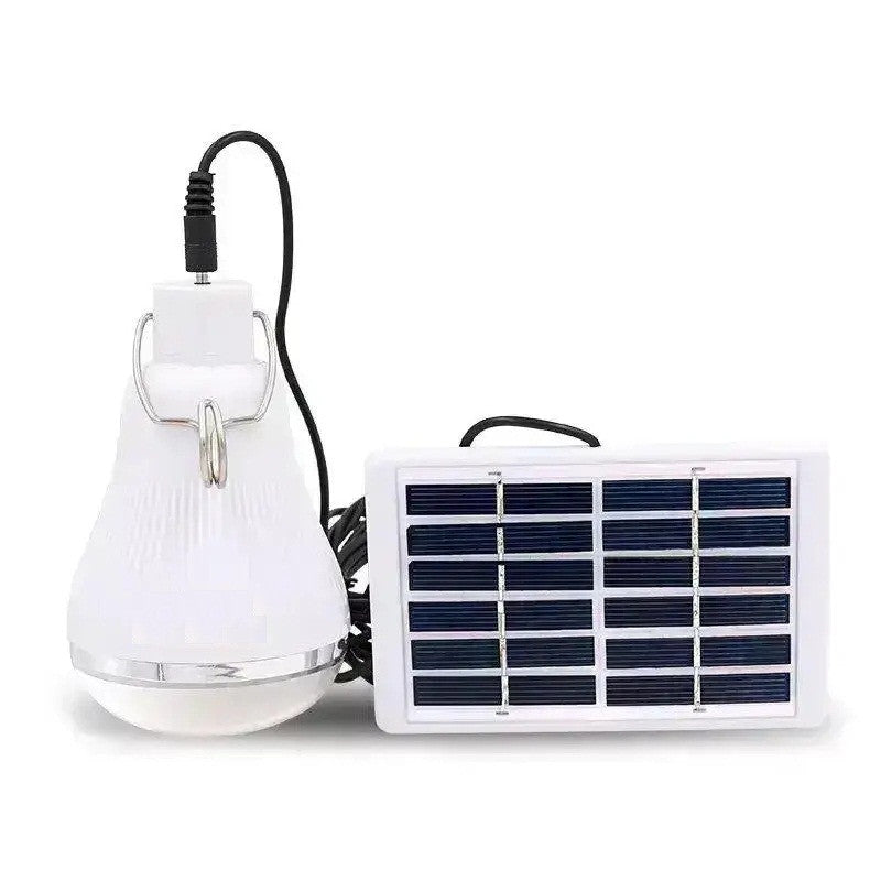 Світлодіодна лампа 12 LED з акумулятором на сонячній батареї для кемпінгу