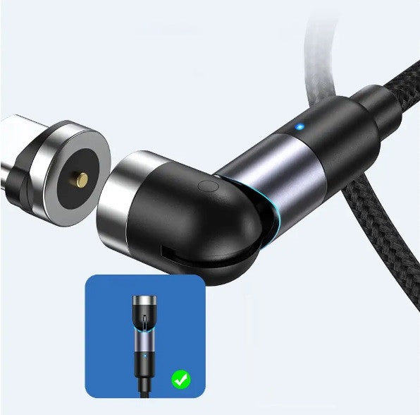 Магнітний кабель Essager MicroUSB 2m 2.1A 360°