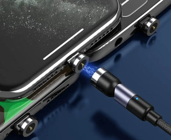 Магнітний кабель Essager MicroUSB 2m 2.1A 360°