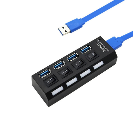 HUB USB 4-ports USB 3.0, активний, з блоком живлення
