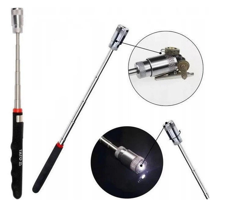 Телескопічний магнітний маніпулятор з LED-фонарем