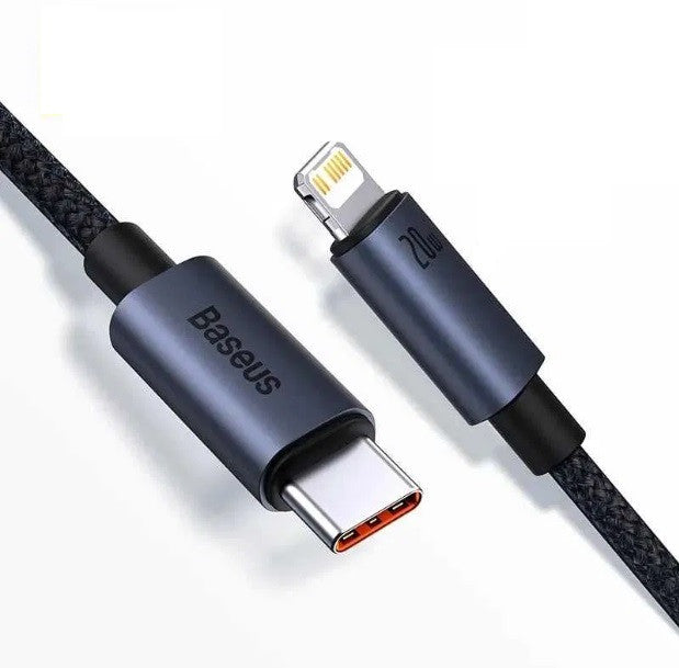 Зарядный кабель Baseus Type-C Lightning PD 20W 1м