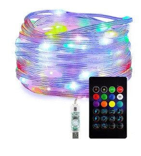 Світлодіодна гірлянда USB 10 м 100 LED з пультом управління