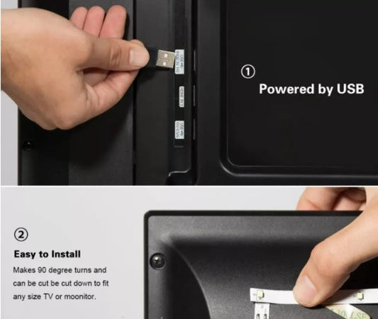 Світлодіодна LED стрічка 200 см нейтральна 4500K USB 5V