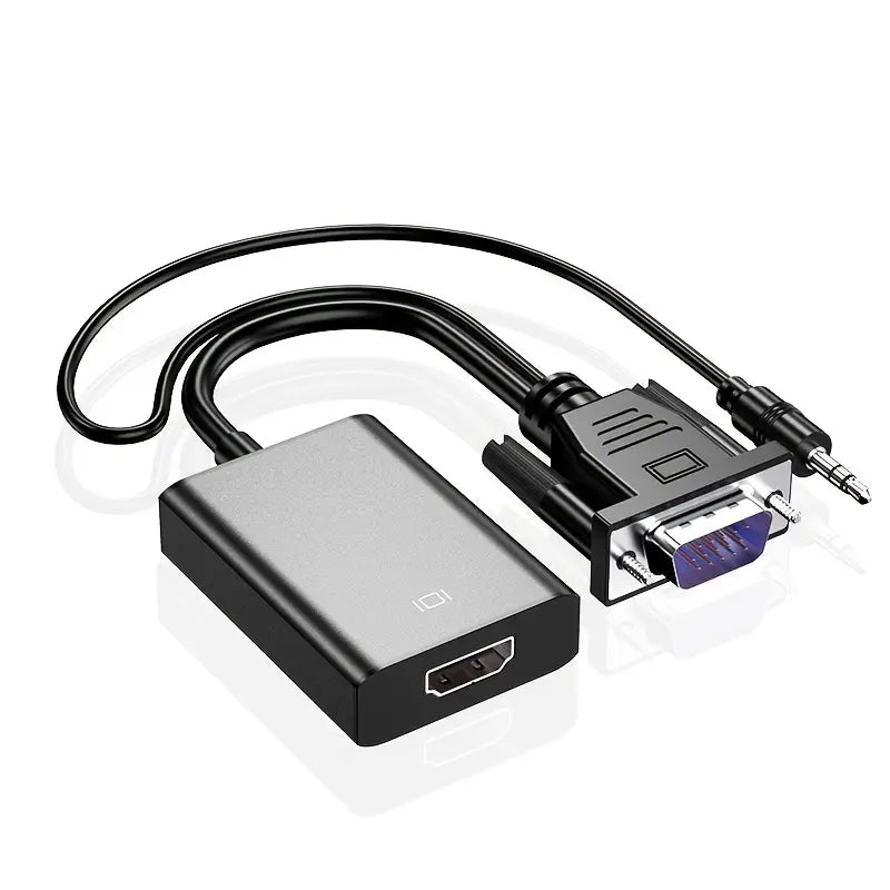 Переходник VGA to HDMI доп. питание и аудио 3.5мм