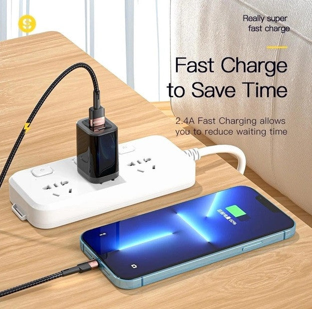 Кабель Essager USB to Lightning 1м EXCL-XC01, чорний, 78141
