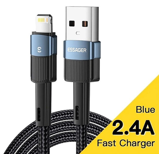 Кабель Essager USB to Lightning 1м EXCL-XC01, синій, 78140