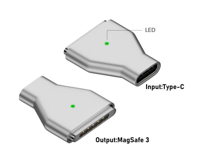 Магнитный адаптер питания Type-C на MagSafe 3 для Apple MacBook 78205