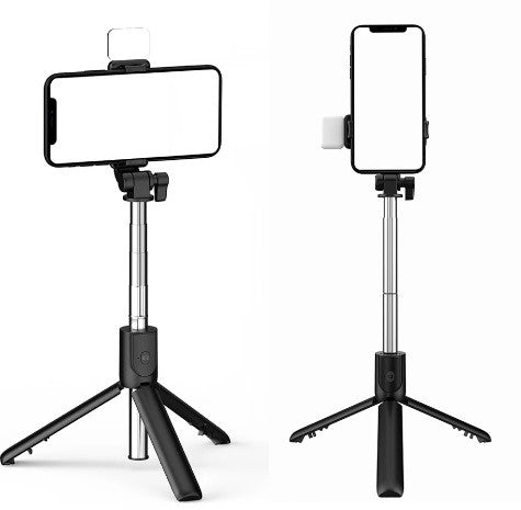 Монопод Selfie Stick R1S - селфи палка блютуз пульт трипод штатив черный