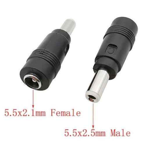 Переходник питания 5.5x2.1 до 5.5x2.5 мм