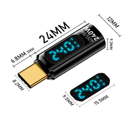 Цифровий світлодіодний Type-C тестер 8K 60HZ PD 240W