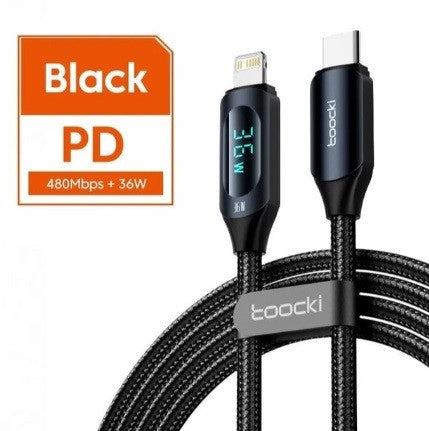 Кабель Toocki Type-C to Lightning PD 27W для Apple