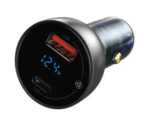 Baseus 65W автомобільний зарядний пристрій PPS PD/QC4.0 USB-C/USB-A