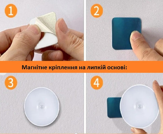 Светильник-ночник LED з датчиком руху на магніті