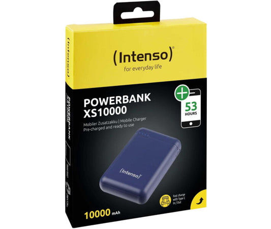 Батарея універсальна Intenso XS10000 10000mAh microUSB, USB-A, USB Type-C, Blue (7313535)