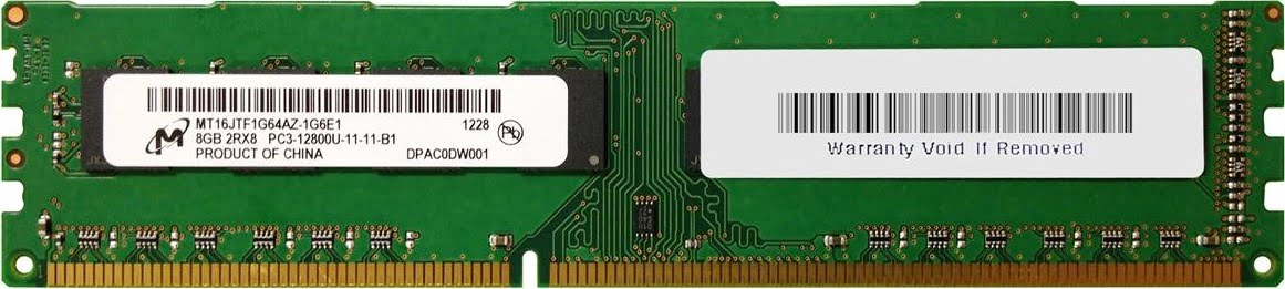 DIMM 8Gb DDR3-1600 Micron MT16JTF1G64AZ-1G6E1